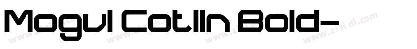 Mogul Cotlin Bold字体转换